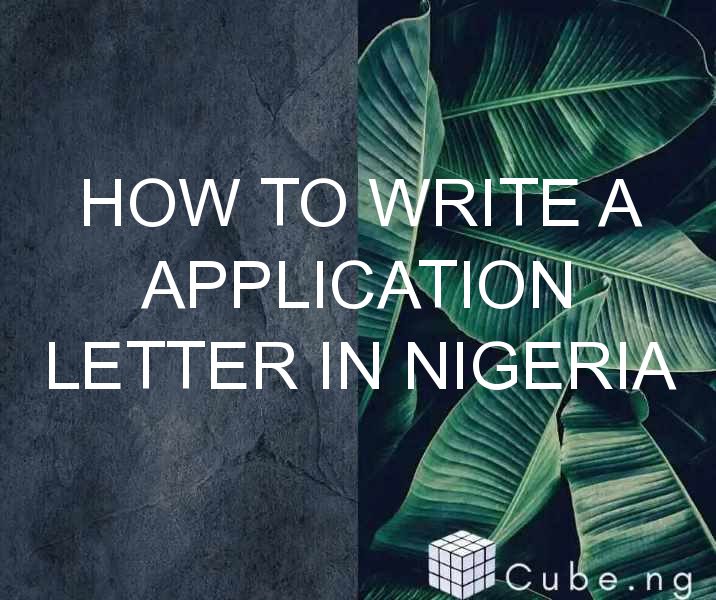 simple application letter in nigeria