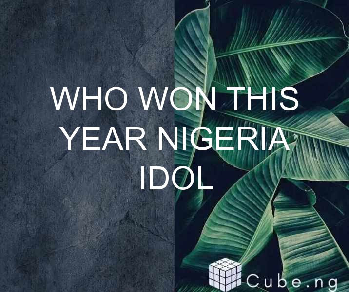 Who Won This Year Nigeria Idol