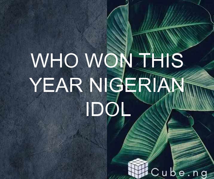 Who Won This Year Nigerian Idol